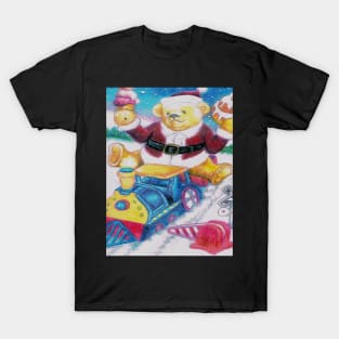 Teddy Santa's Snack Train T-Shirt